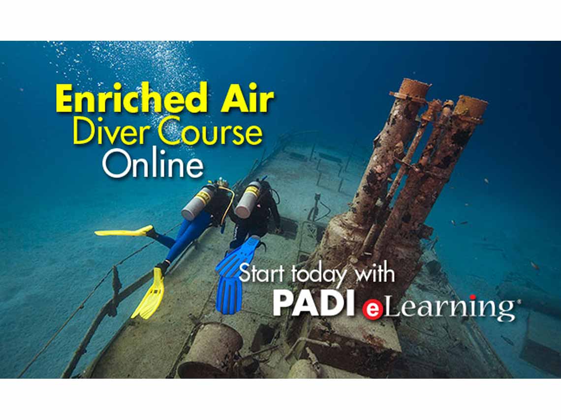 PADI Enriched air e-learning